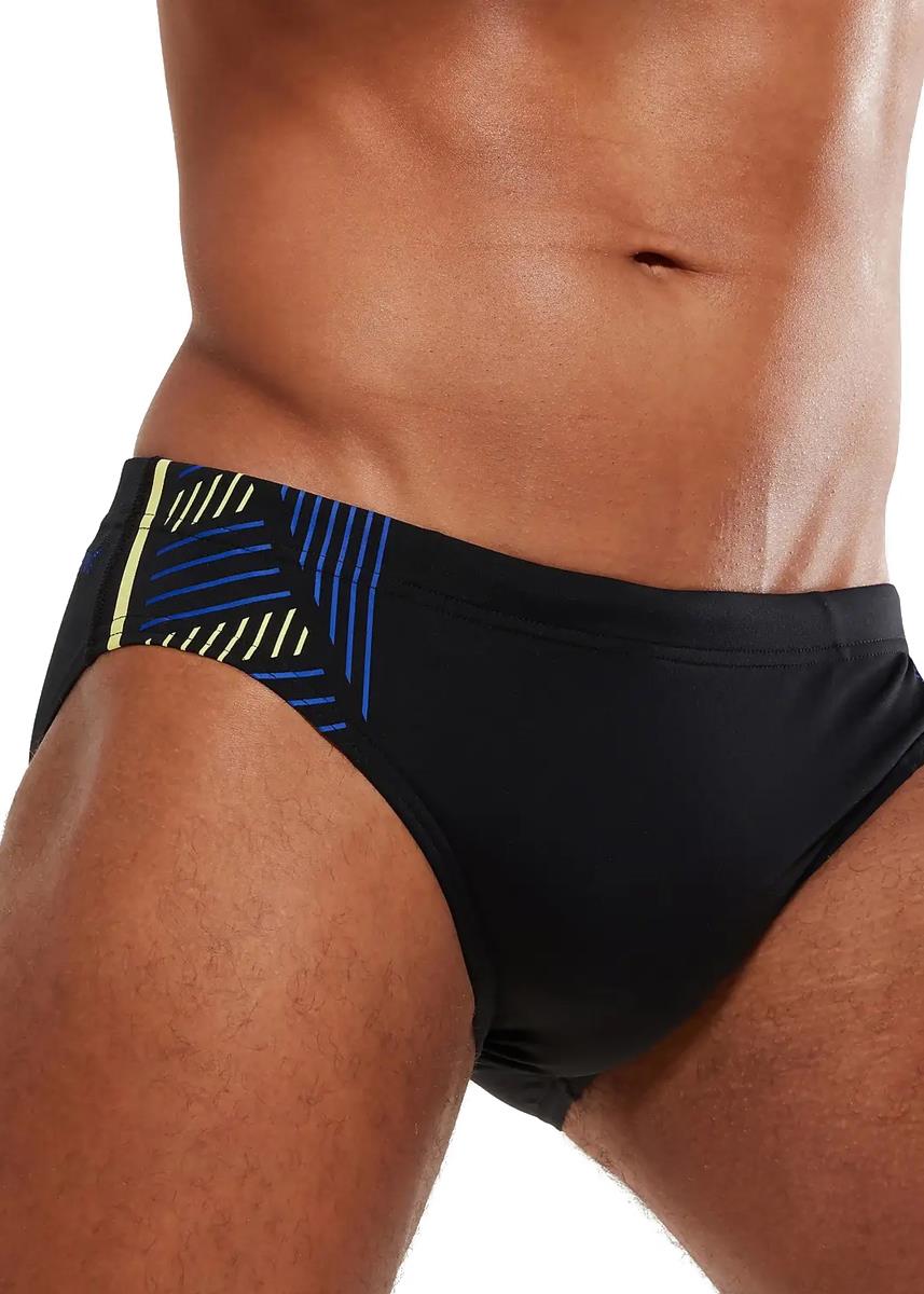 Speedo Tech Panel 7cm Brief - Black / Blue-598817