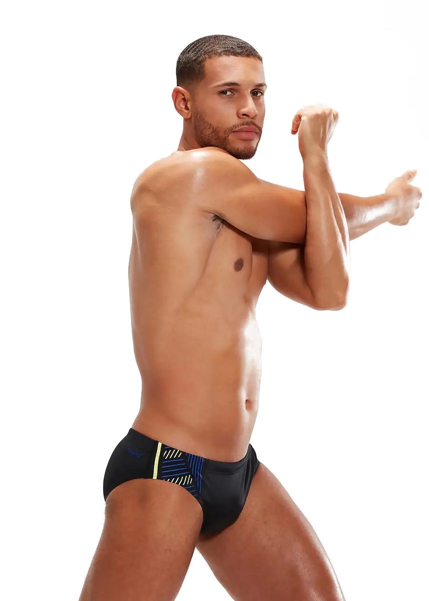 Speedo Tech Panel 7cm Brief - Black / Blue-brand