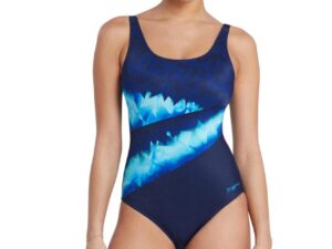 Zoggs Aqua Digital Adjustable Scoopback Swimsuit -Front view