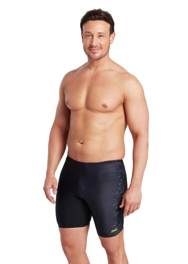 Man wearing Zoggs Predator Mid Jammers - Front view