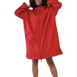 Finden + Hales One Size All Weather Drying Robe - Red-0
