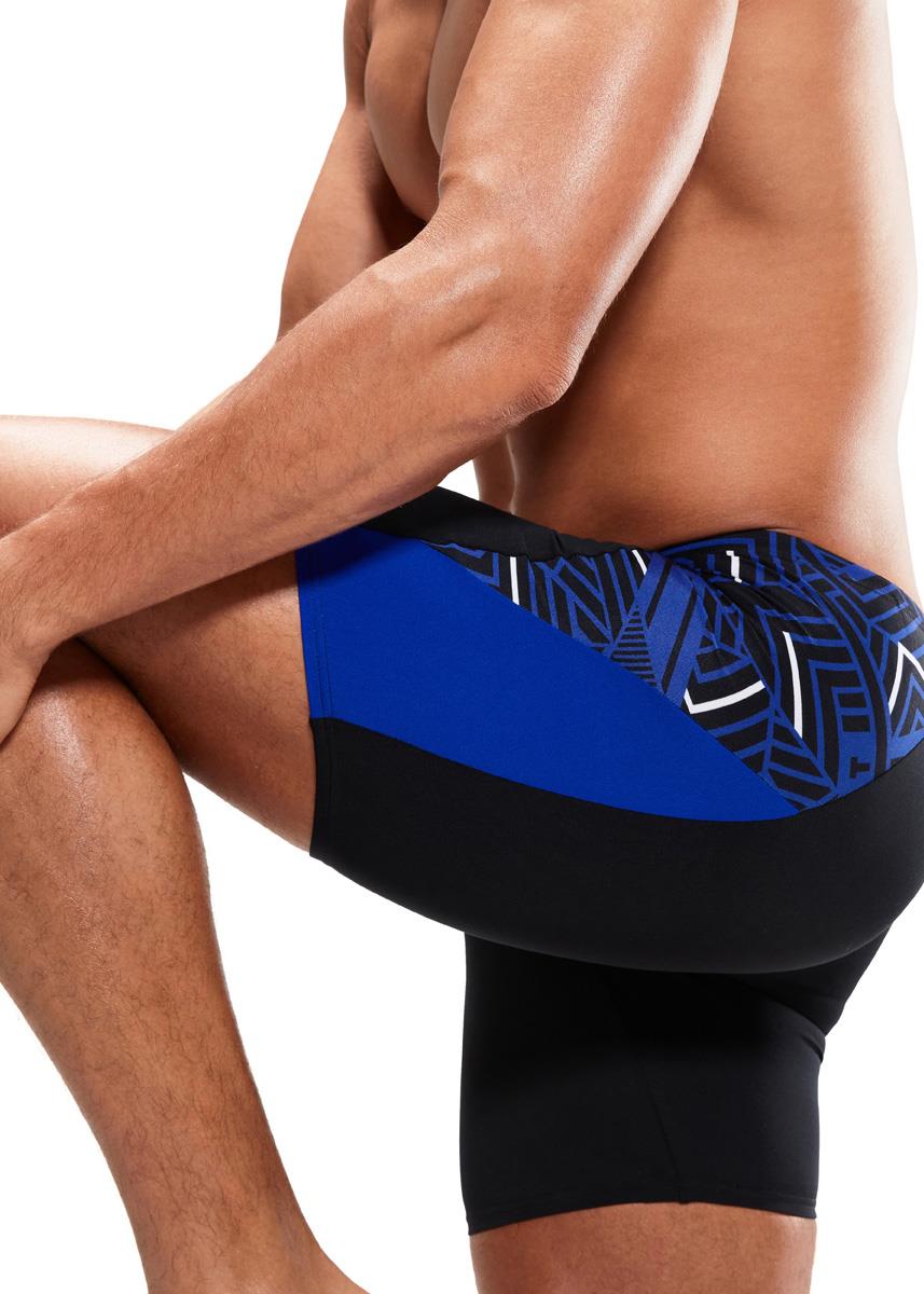 Speedo ECO END+ Splice Mid Jammer - Black/ Chroma Blue/ White-598822