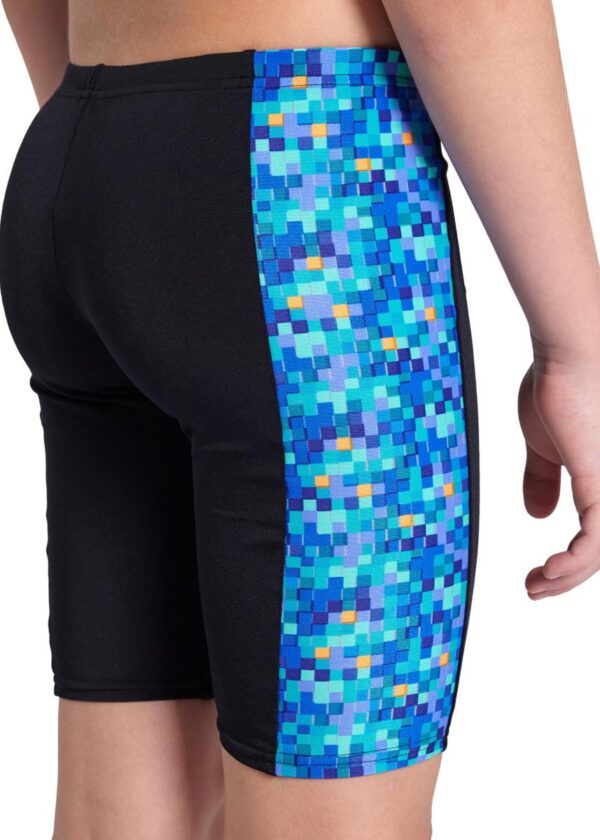 Arena Boys Pool Tiles Jammer – Black / Blue Multi