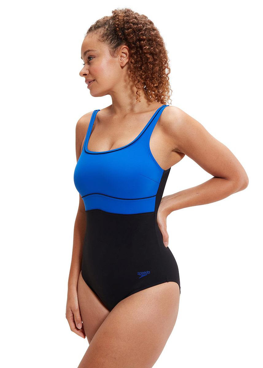 Speedo Shaping Contour Eclipse Swimsuit - Black / Blue-601916
