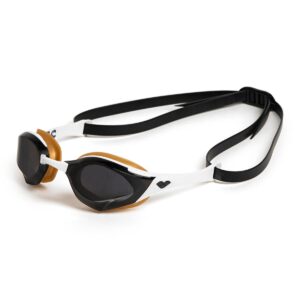 Arena Cobra Edge Swipe Swim Goggles - Smoke / White / Gold