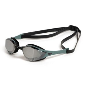 Arena Cobra Edge Swipe Mirrored Goggles - Silver / Sage / Black
