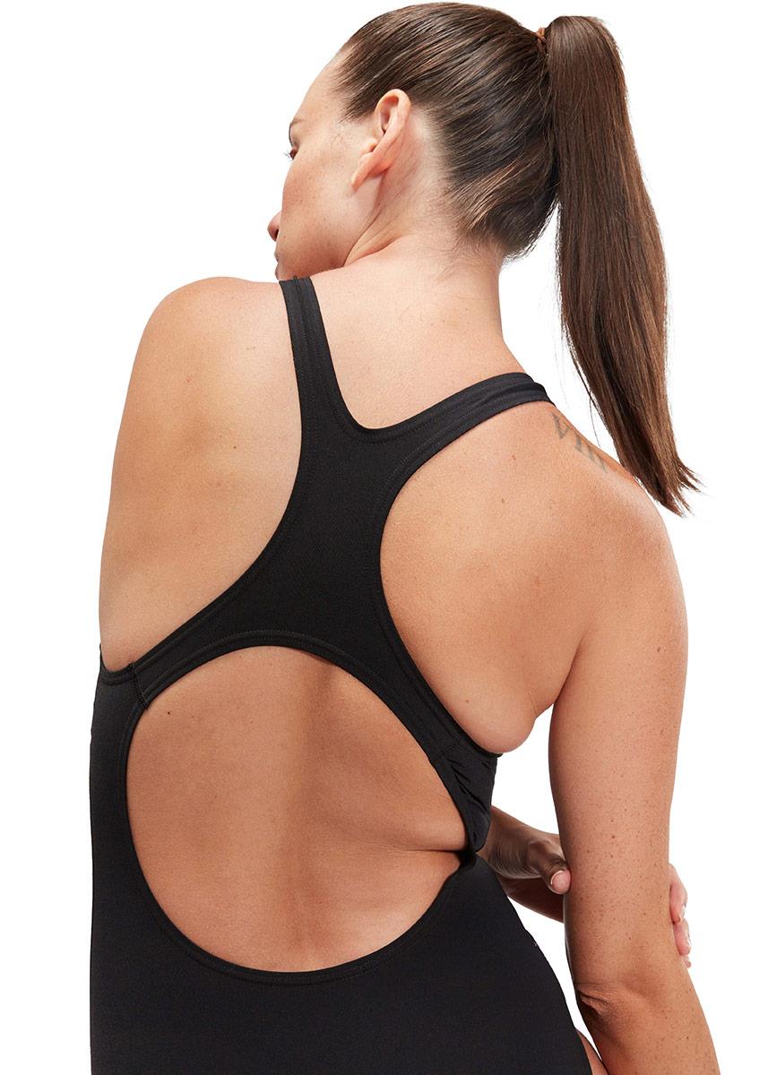 Speedo Digital Printed Medalist Swimsuit - Black / Purple-602124