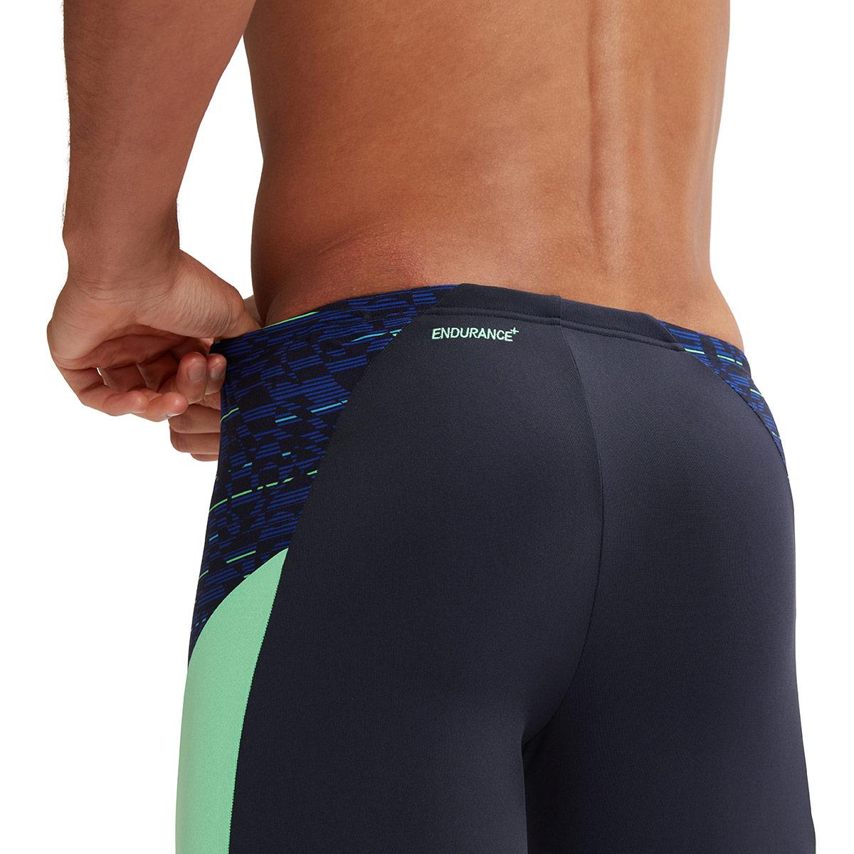 Speedo END+ MAX Splice Jammer - Navy / Green-601379