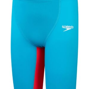 Speedo Fastskin Junior Endurance+ Max High Waisted Jammer - Bolt / Flame Red - Front view