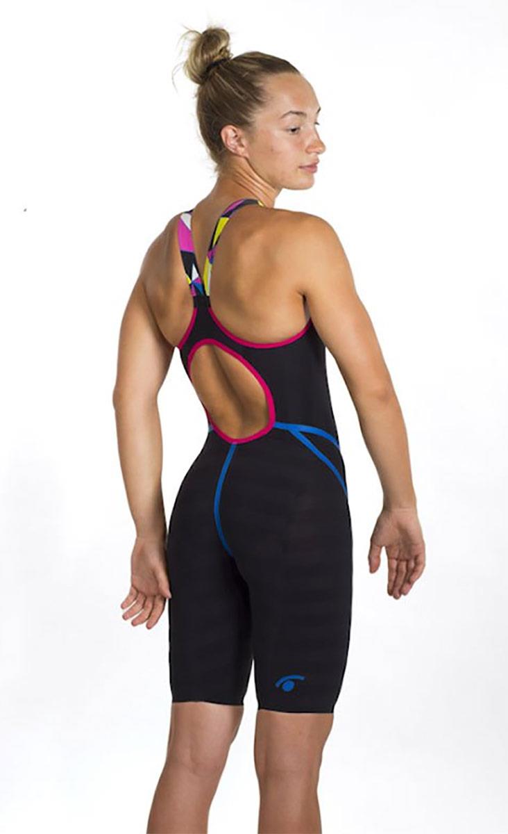 Jaked JKomp Open Back Kneesuit - Black / Blue-599408