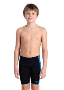 Arena Boys Pool Tiles Jammer - Black / Blue Multi