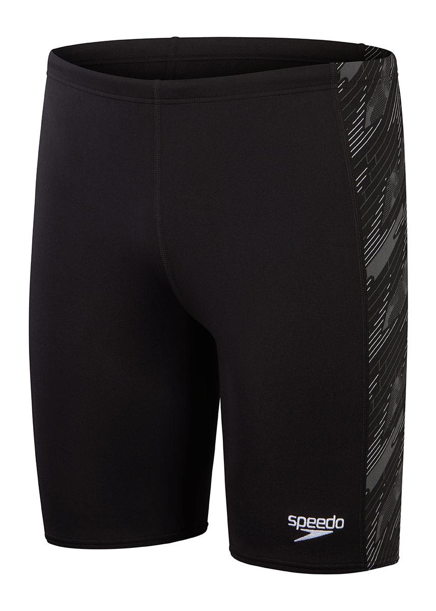 Speedo Mens HyperBoom Panel Jammer - Black / White-601308