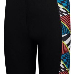 Speedo Boys Digital Panel Jammer - Black / Red - Front view