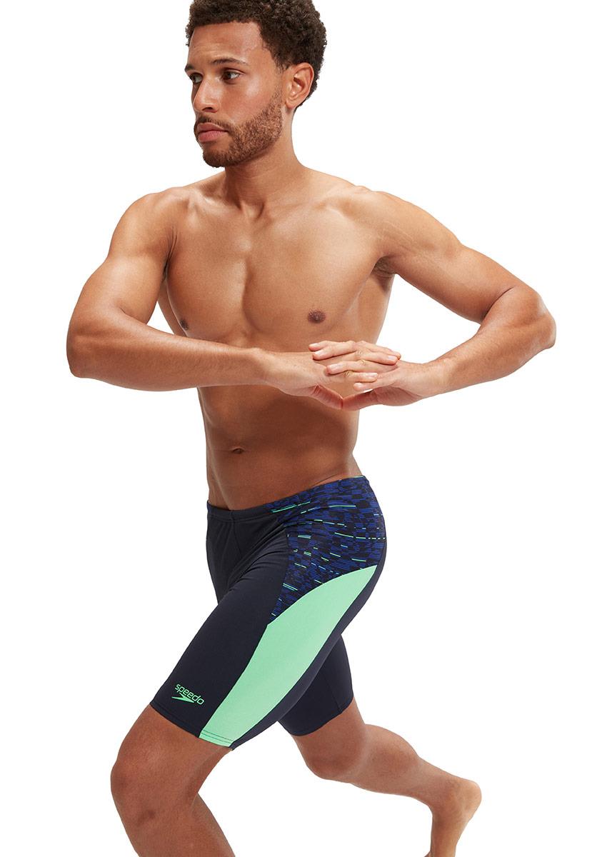 Speedo END+ MAX Splice Jammer - Navy / Green-601377