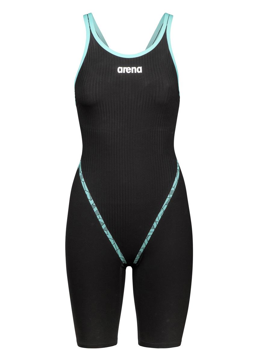 Arena Powerskin Primo Open Back Kneesuit - Black / Teal-599654