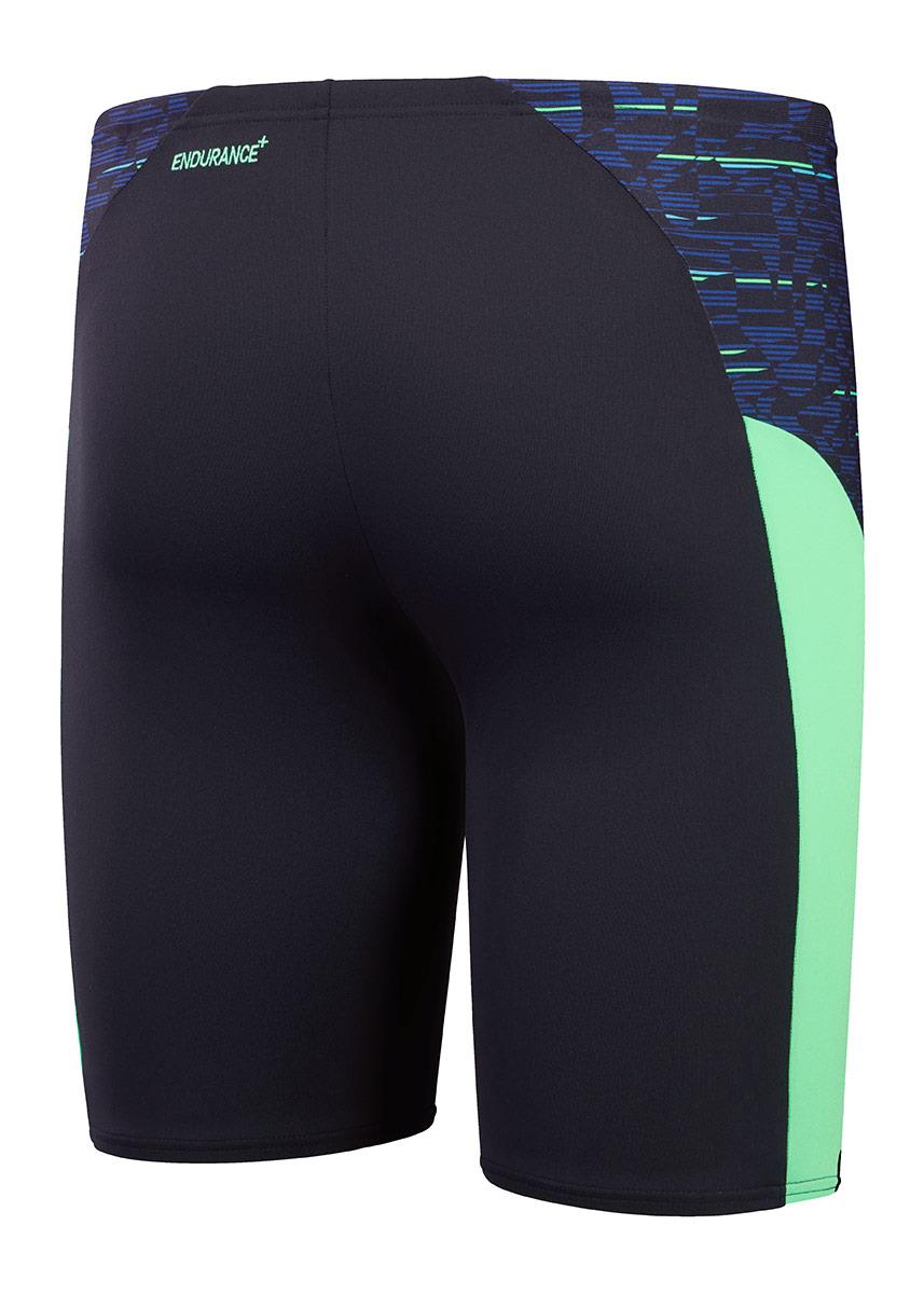 Speedo END+ MAX Splice Jammer - Navy / Green-601381