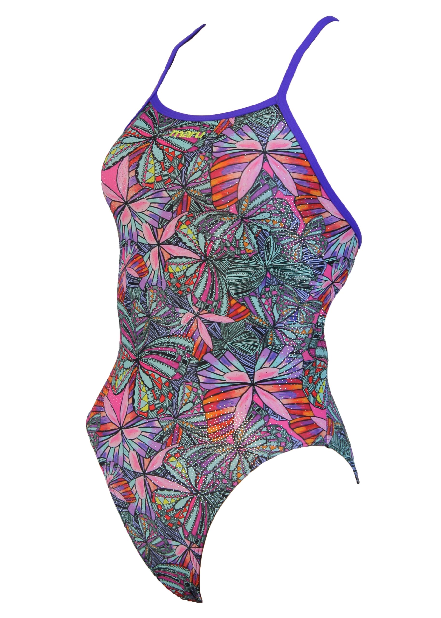 Maru Swallowtail Girls Sparkle Flyback Swimsuit
