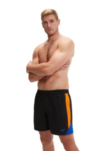 Speedo Mens HyperBoom Splice 16" Watershort - Black / Mandarin / Cobalt