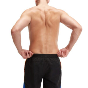 Speedo Mens HyperBoom Splice 16″ Watershort – Black / Mandarin / Cobalt