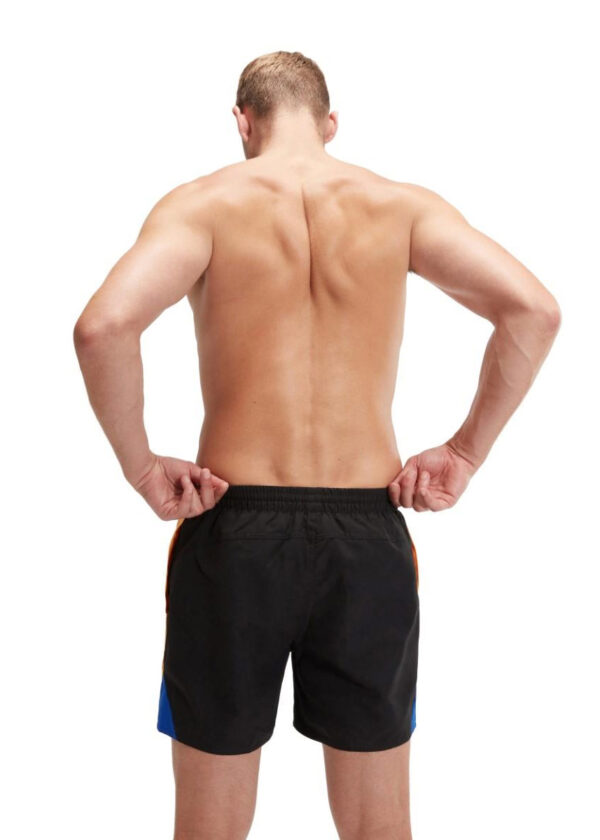 Speedo Mens HyperBoom Splice 16″ Watershort – Black / Mandarin / Cobalt