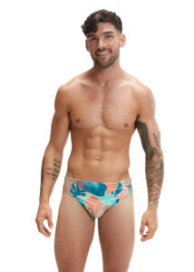Speedo Mens 5 cm Escape Brief - Peacock / Coral / Tan / Blue / Taupe