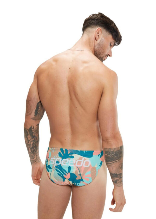 Speedo Mens 5 cm Escape Brief – Peacock / Coral / Tan / Blue / Taupe