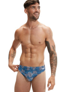 Speedo Mens 5 cm Escape Brief - Blue / White