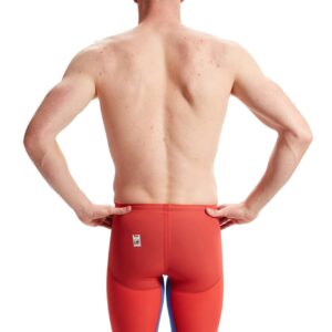 Speedo Fastskin LZR Pure Valor 2.0 High Waisted Jammer – Flame Red / Cobalt Pop