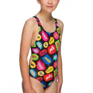 Maru Girls TXT Pacer Auto Back Swimsuit