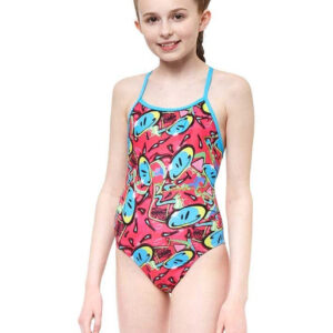 Maru Kids Bounce Pacer Fly Back Swimsuit - Pink-0