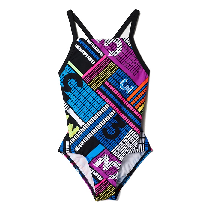 Adidas Junior INF+ TH Swimsuit - Black / Shock Purple