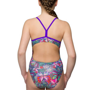 Maru Swallowtail Kids Sparkle Flyback Swimsuit