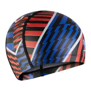 Speedo Junior Pace Cap - Black / White / Watermelon