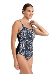 Arena Womens Bodylift Francy Wing-back Swimsuit - Black / Multi