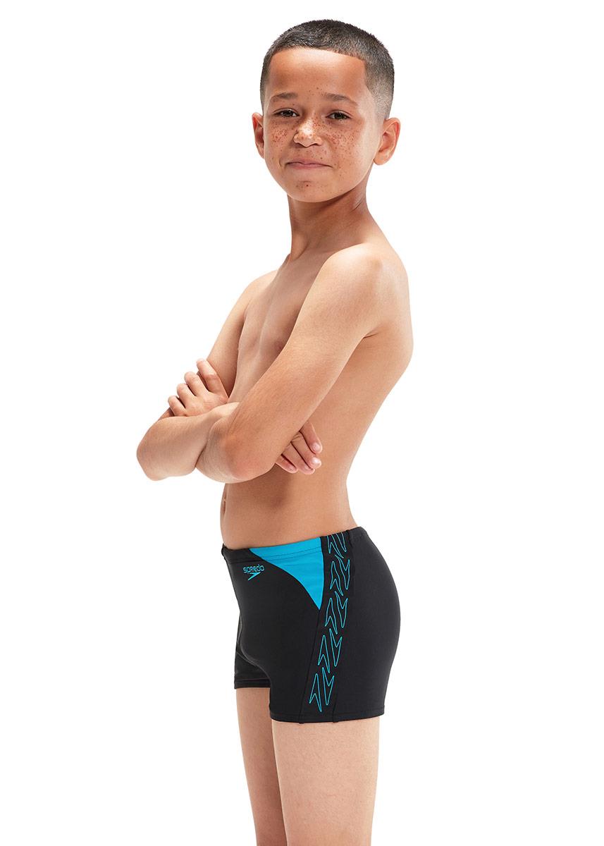Speedo Boys HyperBoom Splice Aquashort - Black / Blue-605476