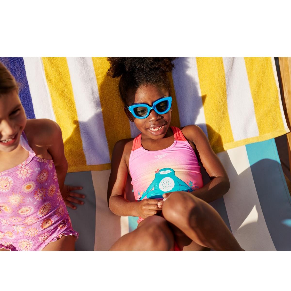 Speedo Junior Sunny G Seasiders Goggles - Bright Blue / Celeste-605456