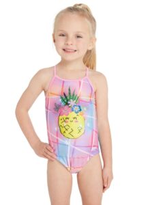 Zoggs Kids Pine Time Crossback Swimsuit