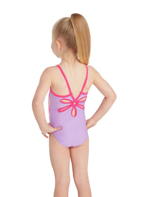 Zoggs Girls Squeak Yaroomba Floral Swimsuit