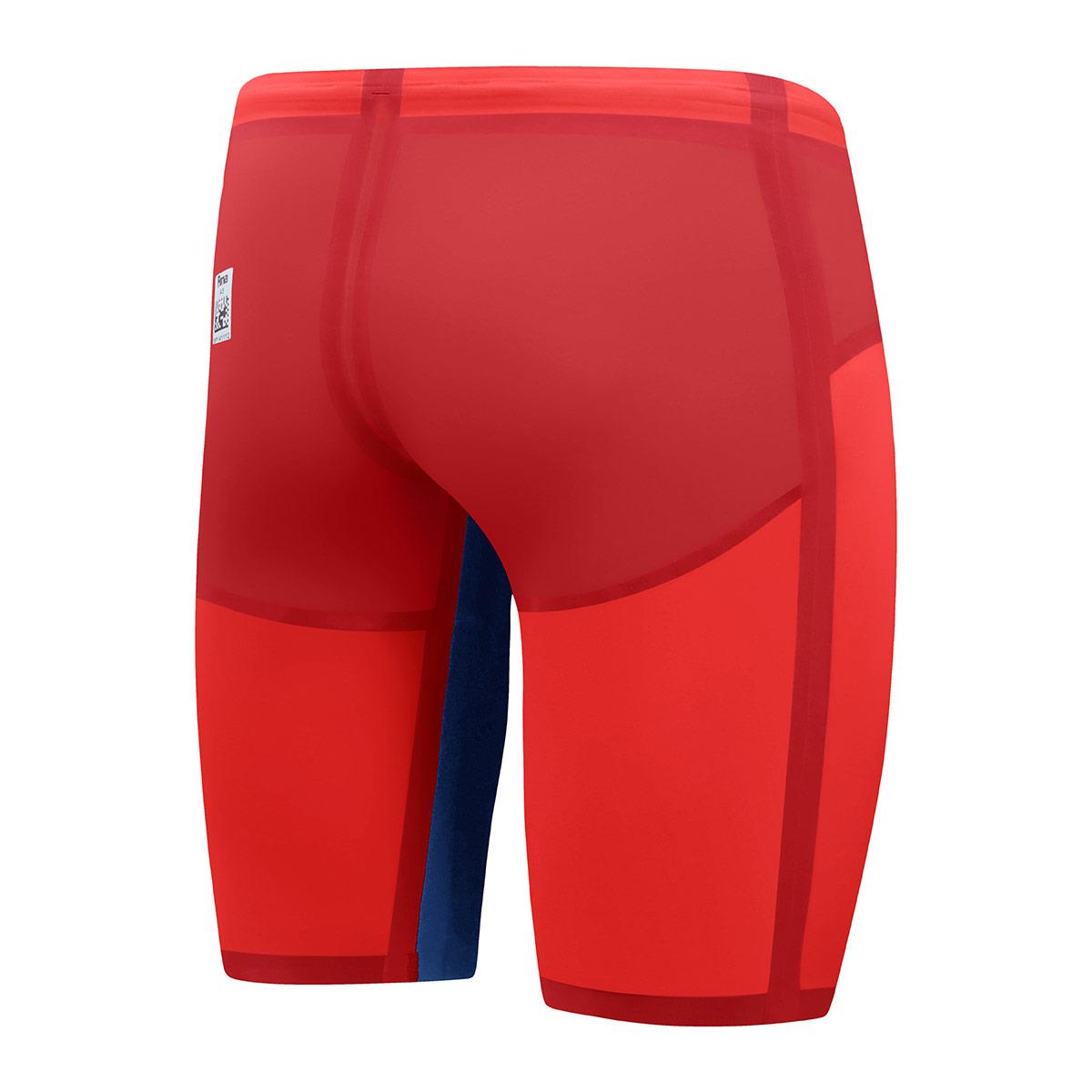 Speedo Fastskin LZR Pure Valor 2.0 High Waisted Jammer - Flame Red / Cobalt Pop-606453