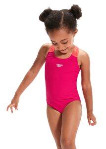Speedo Girls Learn To Swim Medalist Swimsuit - Pink / Orange