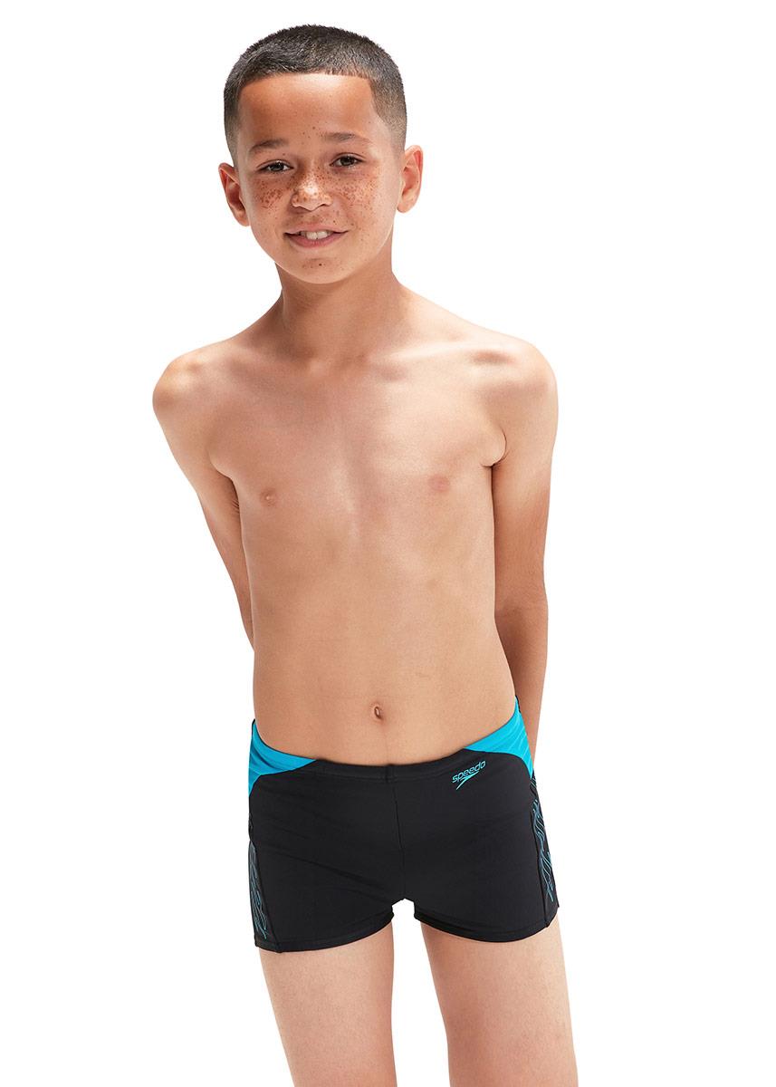 Speedo Boys HyperBoom Splice Aquashort - Black / Blue-605474