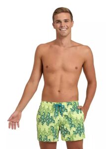 Arena Mens Beach Short - Soft Green / Multi