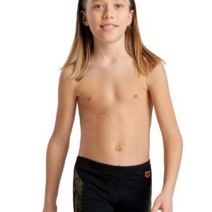 Arena Boys Swim Short Graphic Print - Black / Nespola