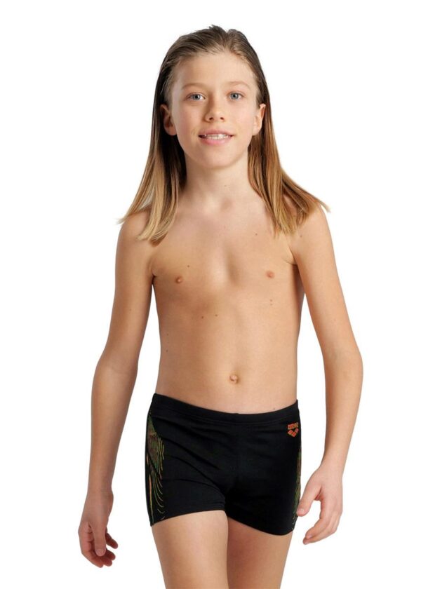 Arena Boys Swim Short Graphic Print - Black / Nespola