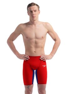 Speedo Fastskin LZR Pure Valor 2.0 Jammer - Flame Red / Cobalt Pop