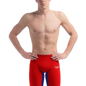 Speedo Fastskin LZR Pure Valor 2.0 Jammer - Flame Red / Cobalt Pop