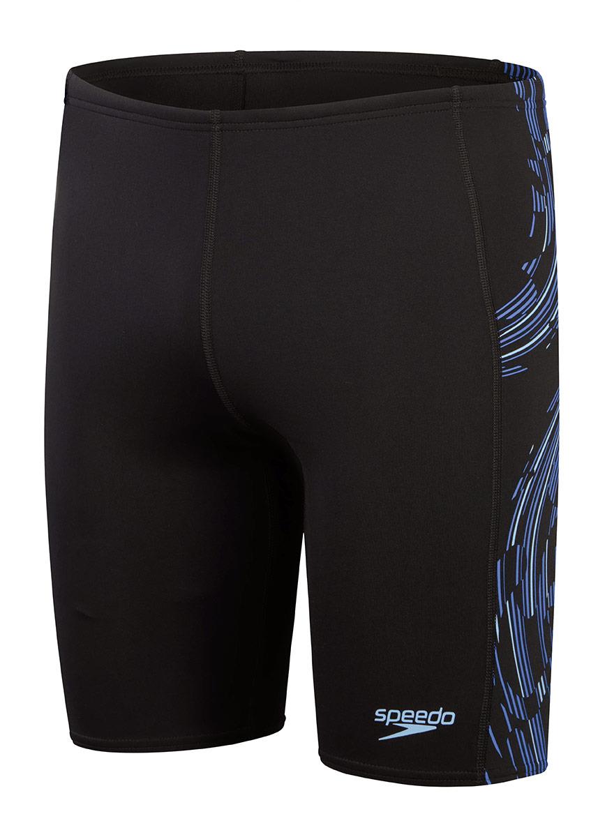 Speedo Mens Tech Panel Jammer - Black / Blue-602641