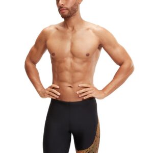 Speedo Medley Logo Jammer - Black / Orange