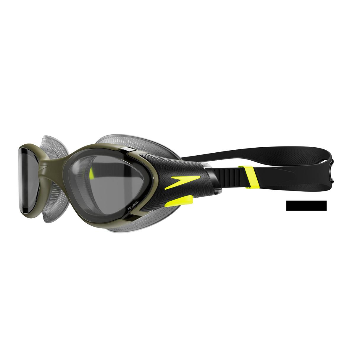 Speedo Biofuse 2.0 Polarised Goggles - Dark Green / Polarised Smoke-605121