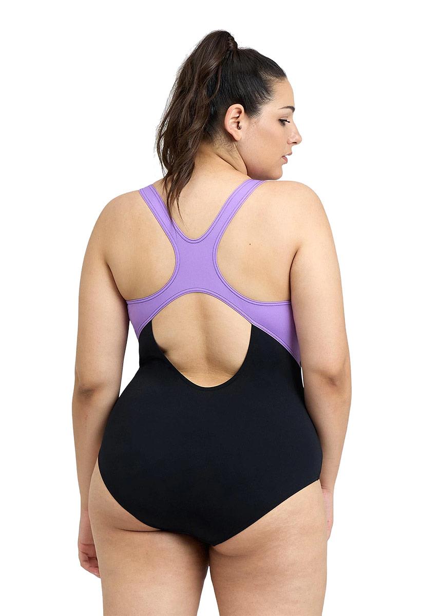 Arena Spikes Pro back Plus Swimsuit - Black / Lavanda-brand